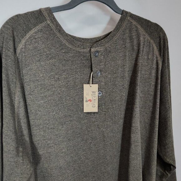 NWT RedHead Gray's Creek Raglan Long-Sleeve Henley for Men Size 2X - Picture 5 of 9